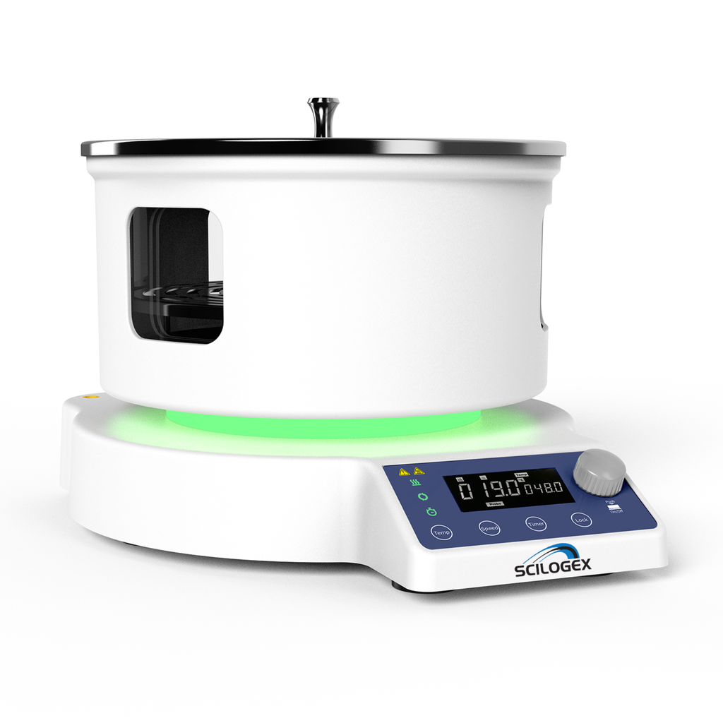SCILOGEX SCI220-H5 LCD Digital Magnetic Stirring Heated Water Bath, 5L Capacity, 20-220C, 110V, 60Hz